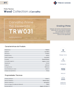 FT TRW031 Carvalho Prime 150 Escovado