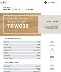 FT TRW032 Carvalho Prime 155 Escovado