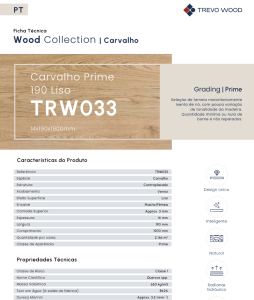 FT TRW033 Carvalho Prime 190 Liso