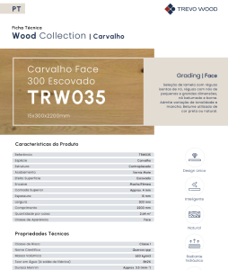 FT TRW035 Carvalho Face 300 Escovado