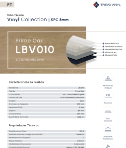 FT LBV010 8mm Prime Oak SPC