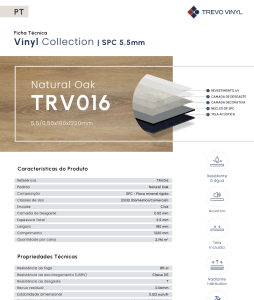 FT TRV016 – Natural Oak 5,5mm SPC