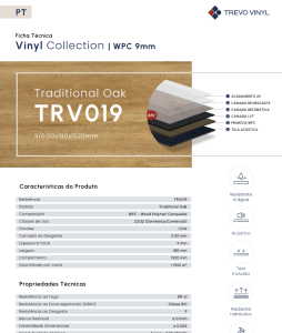 FT TRV019 9mm Traditional Oak WPC