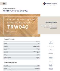 FT TRW040 Carvalho Herringbone Face 110 Escovado