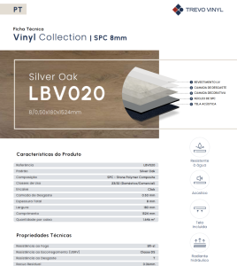 FT LBV020 8mm Silver Oak