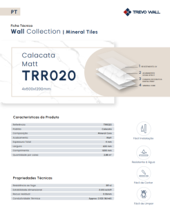 FT TRR020 – Mineral Tiles Calacata Matt