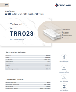 FT TRR023 – Mineral Tiles Calacata Matt