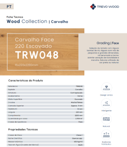 FT TRW048 Carvalho Face 220 Escovado