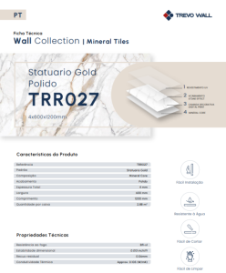 FT TRR027 – Mineral Tiles Statuario Gold Polido