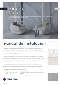 Manual de instalación de Trevo Wall Mineral Tiles