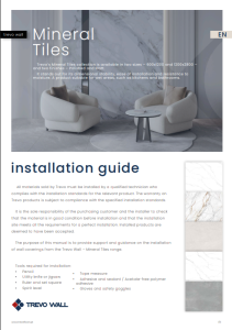 Trevo Wall Mineral Tiles Installation Manual