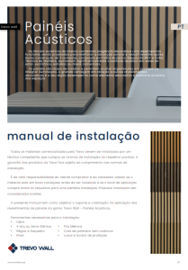 Manual Instalação Trevo Wall Painéis Acústicos