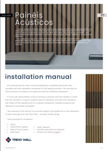 Trevo Wall Acoustic Panels Installation Manual