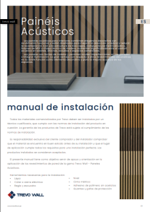 Manual de instalación de paneles acústicos Trevo Wall
