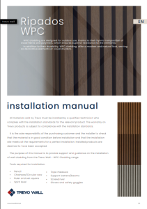 WPC Trevo Wall Slats Installation Manual