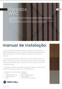Manual Instalação Trevo Wall Ripados WPC