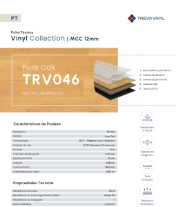 FT TRV046 12mm Pure Oak MCC
